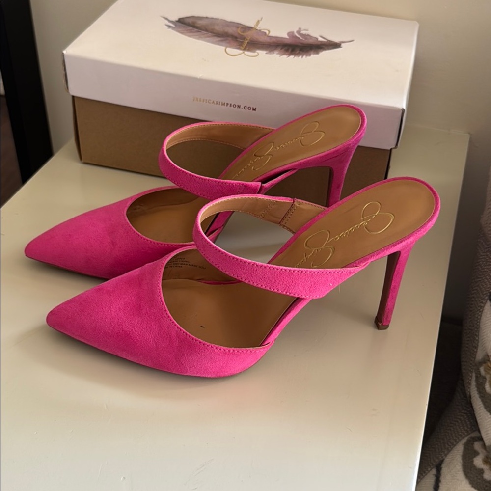 Hot pink heels